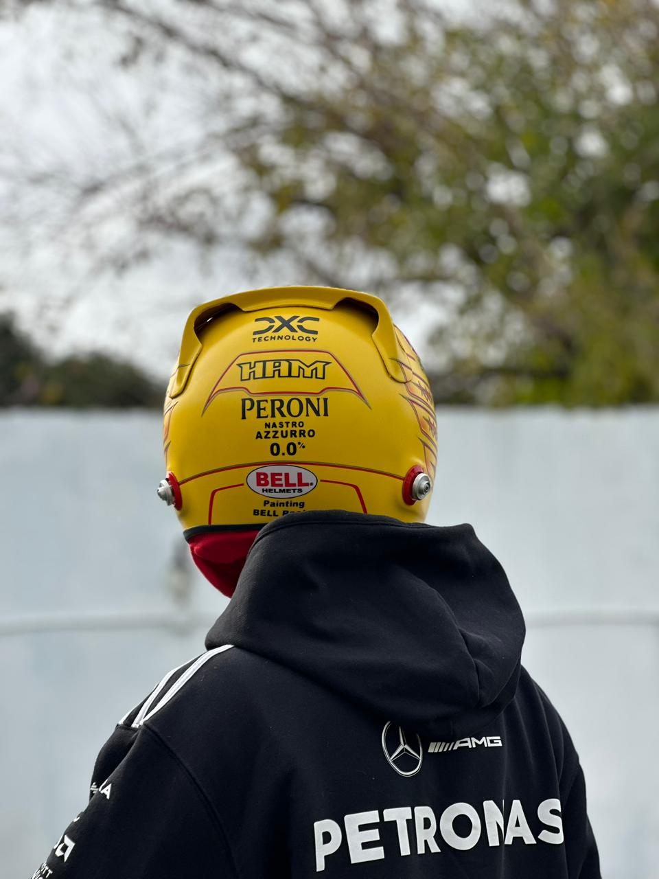 Lewis Hamilton Ferrari F1 Helmet Replica – Yellow Edition