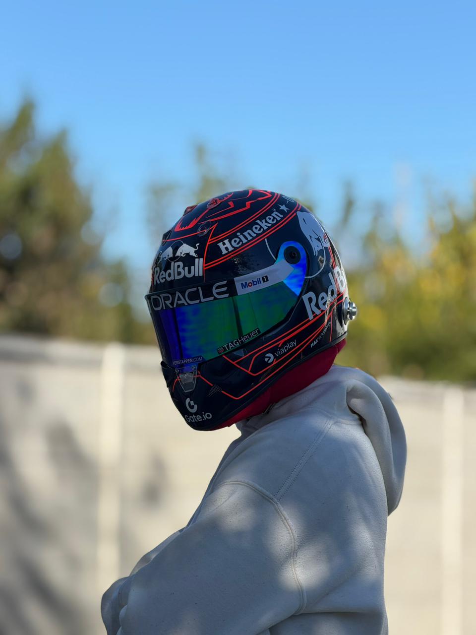 Max Verstappen Red Bull Racing F1 Helmet Replica – Dark Edition