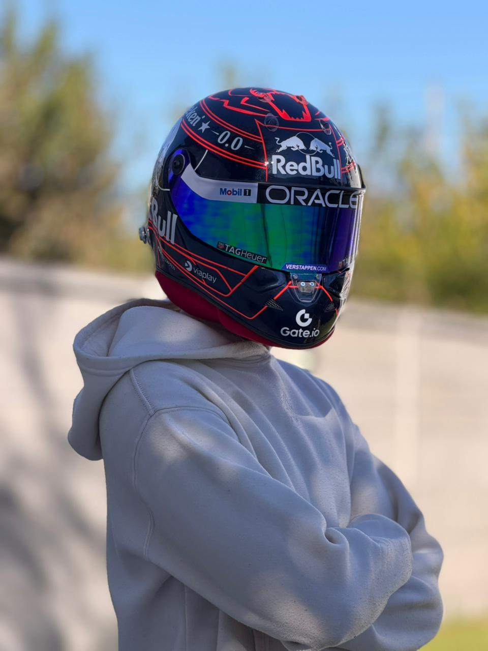 Max Verstappen Red Bull Racing F1 Helmet Replica – Dark Edition