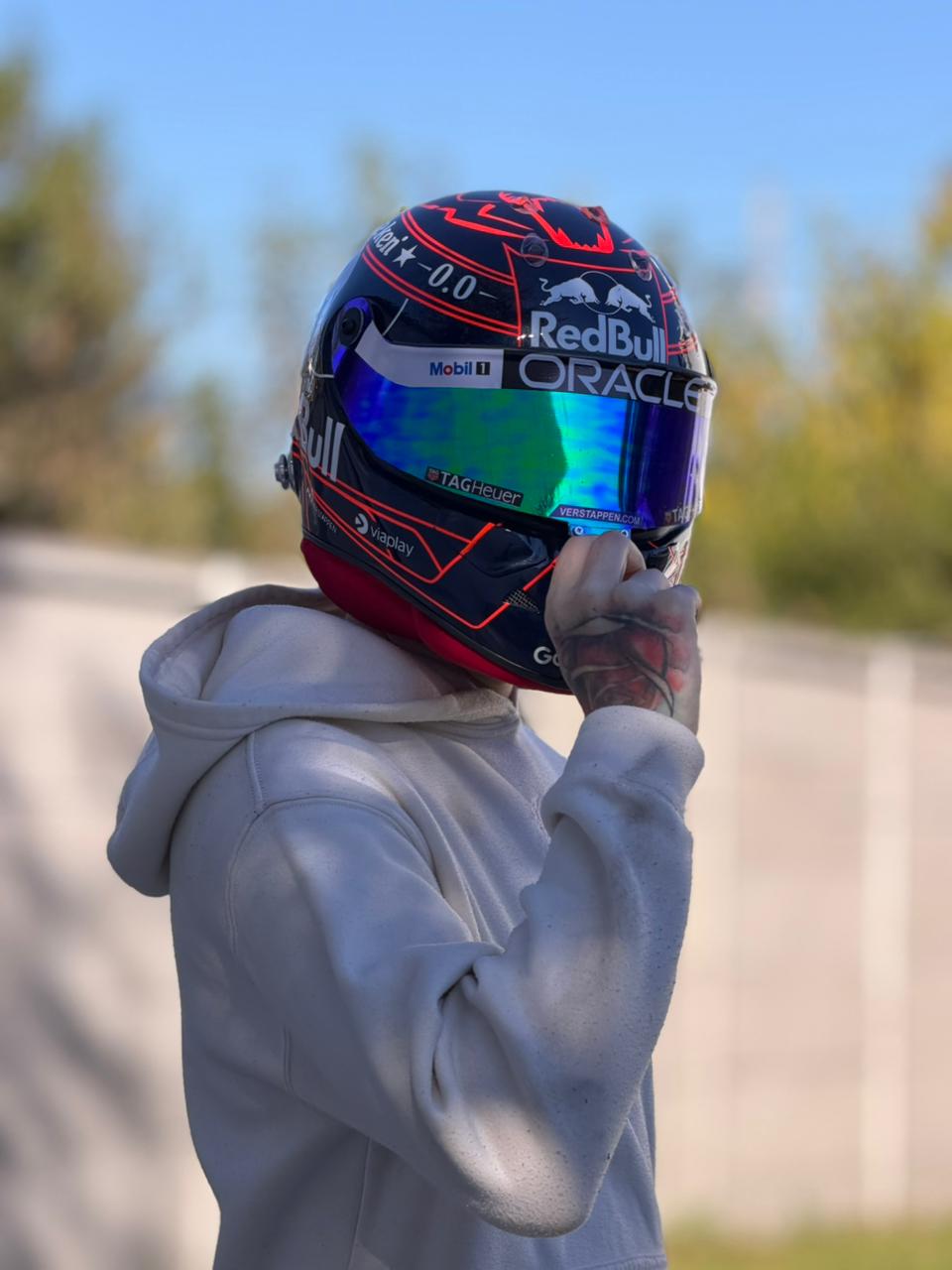 Max Verstappen Red Bull Racing F1 Helmet Replica – Dark Edition
