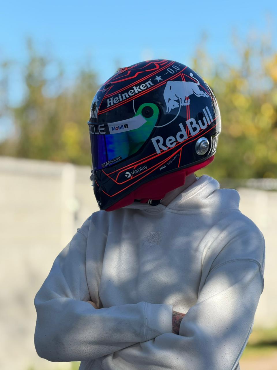 Max Verstappen Red Bull Racing F1 Helmet Replica – Dark Edition
