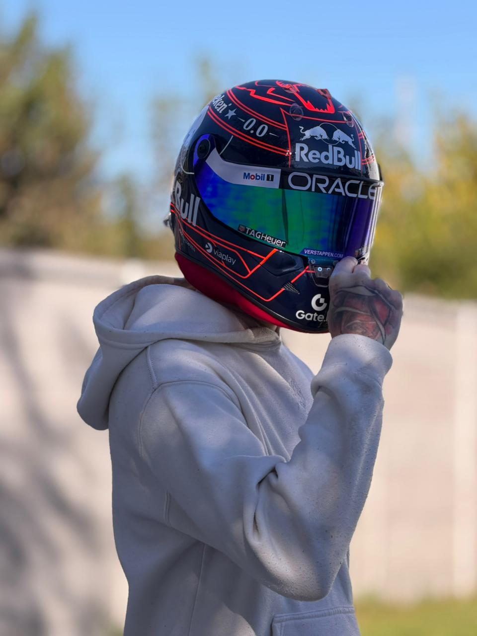 Max Verstappen Red Bull Racing F1 Helmet Replica – Dark Edition