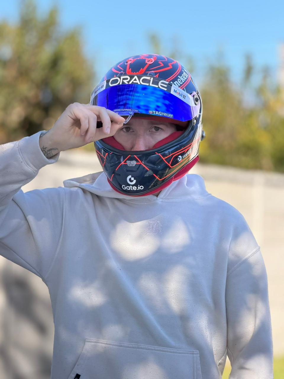 Max Verstappen Red Bull Racing F1 Helmet Replica – Dark Edition