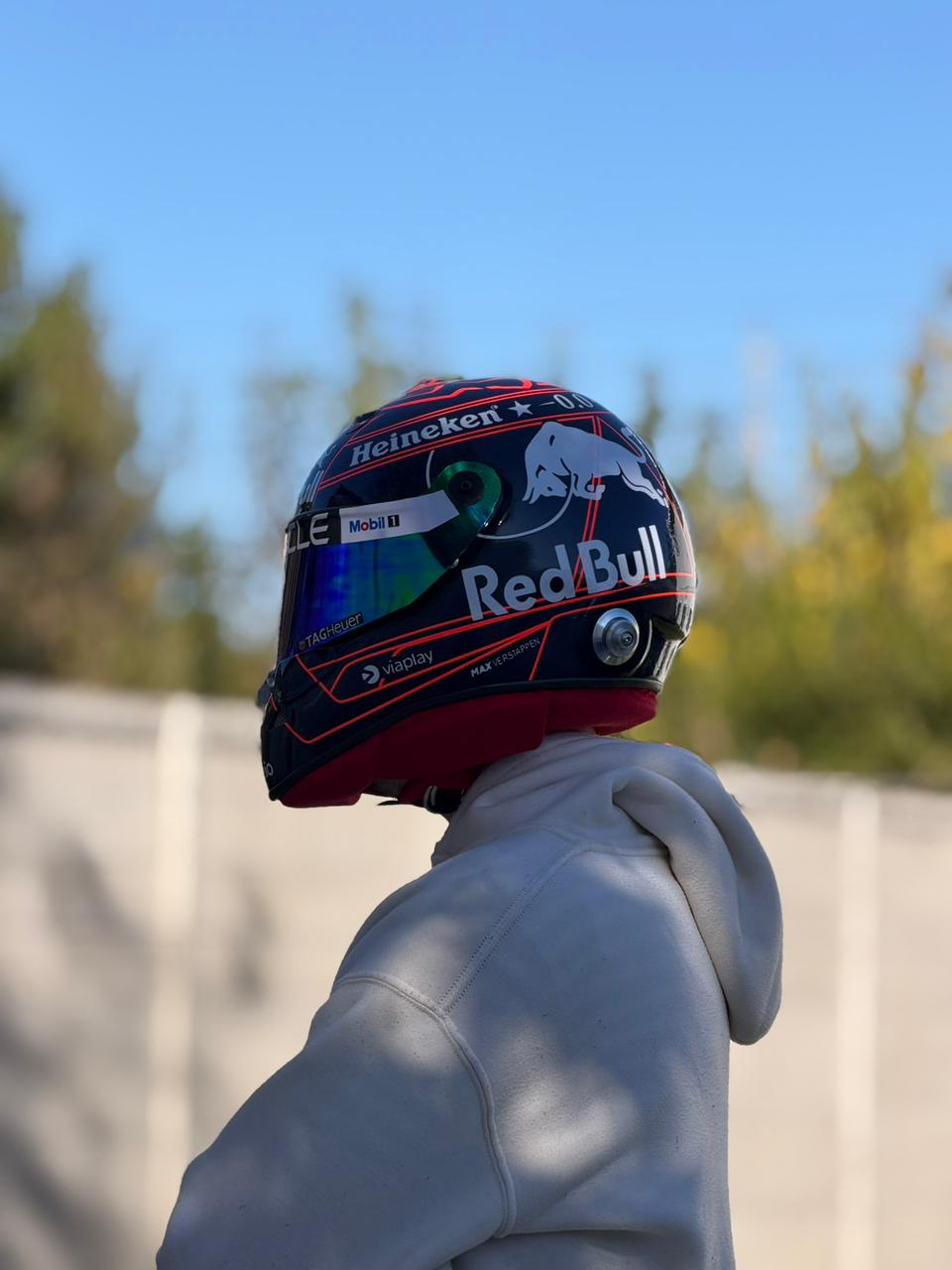 Max Verstappen Red Bull Racing F1 Helmet Replica – Dark Edition