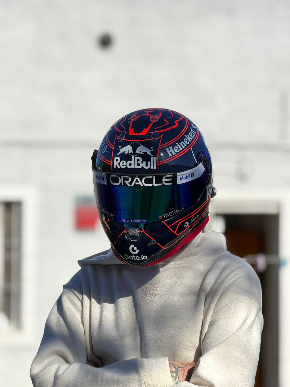 Max Verstappen Red Bull Racing F1 Helmet Replica – Dark Edition