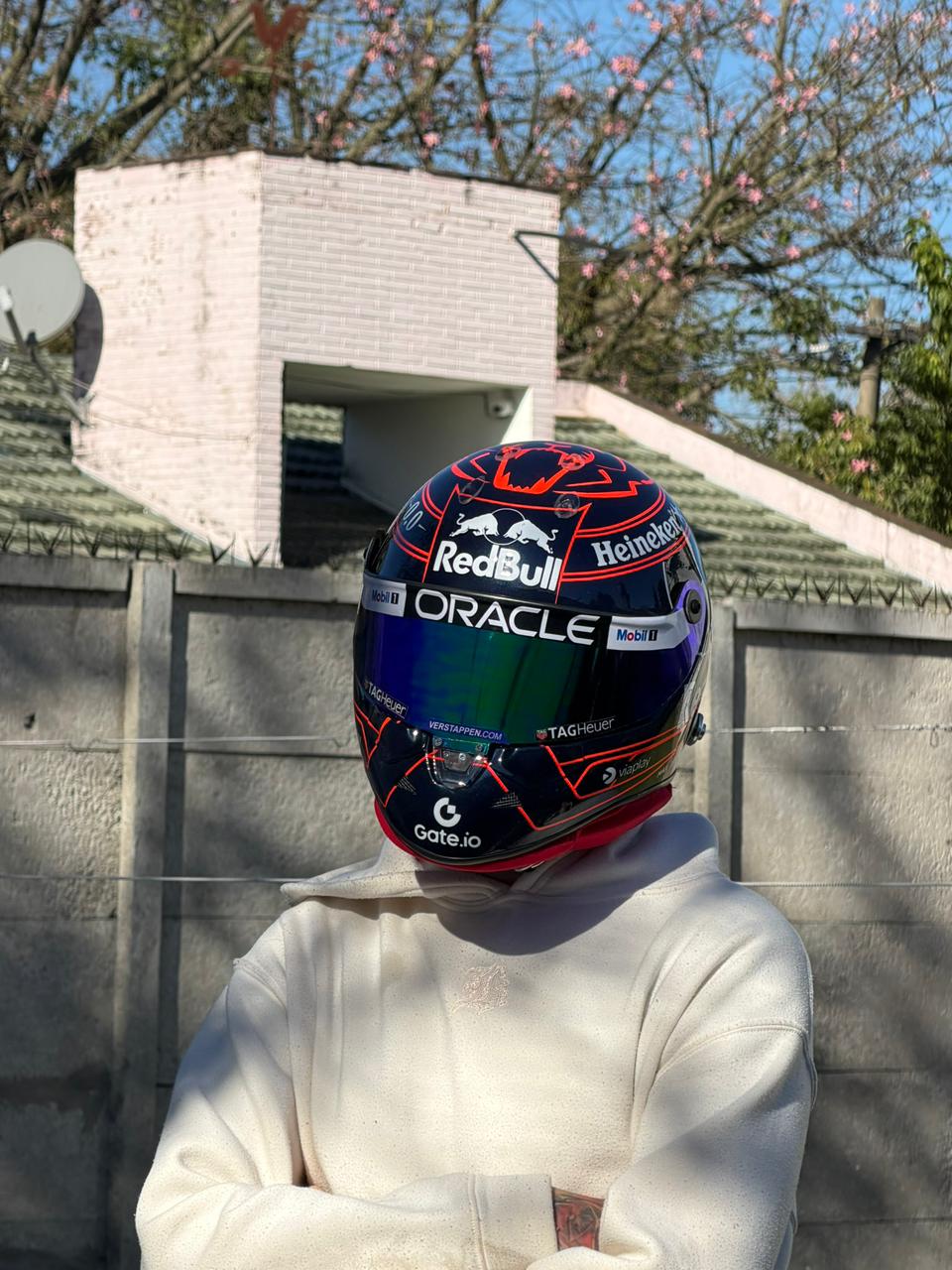 Max Verstappen Red Bull Racing F1 Helmet Replica – Dark Edition