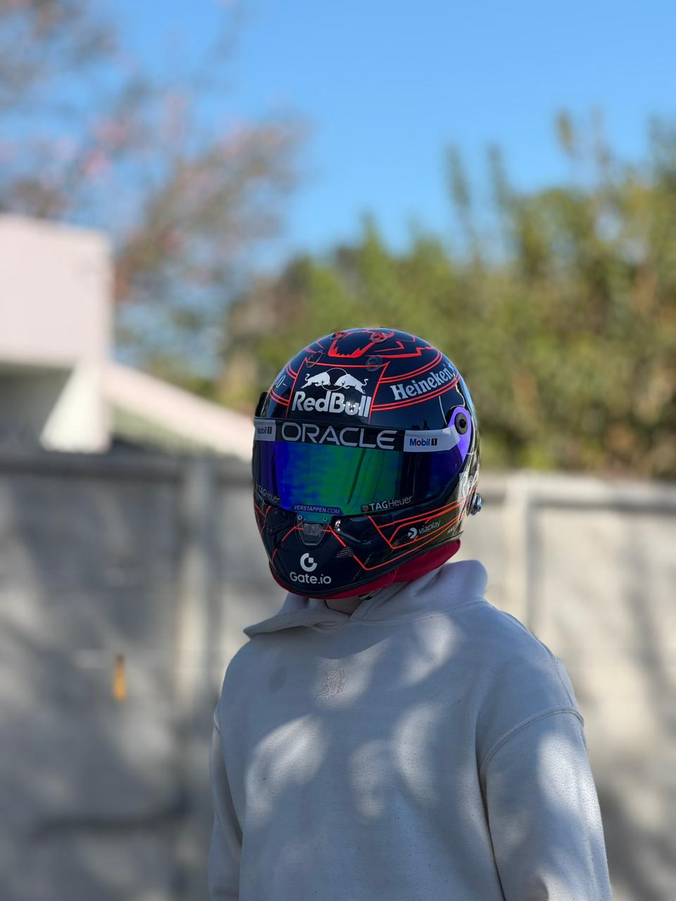 Max Verstappen Red Bull Racing F1 Helmet Replica – Dark Edition