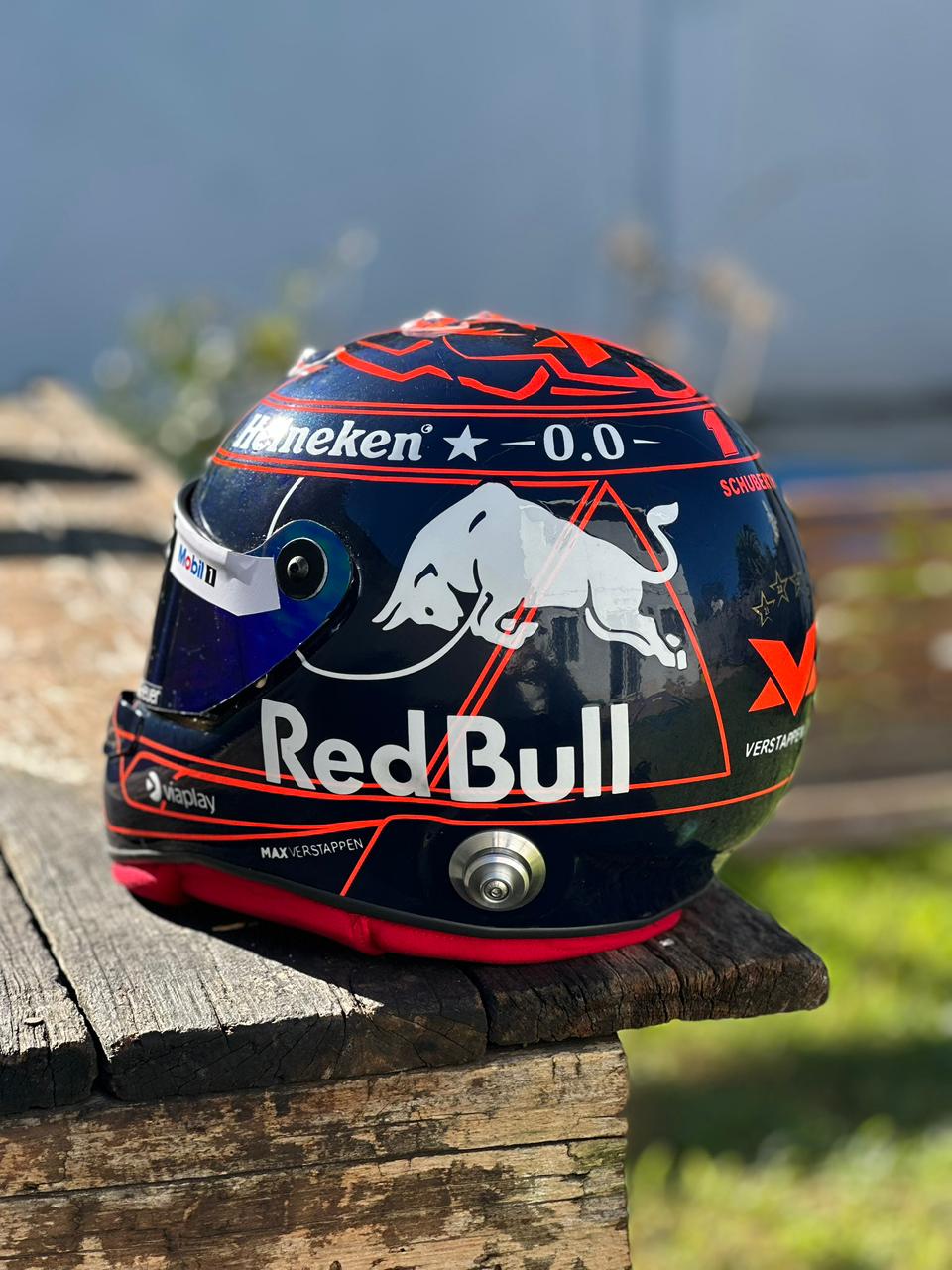Max Verstappen Red Bull Racing F1 Helmet Replica – Dark Edition