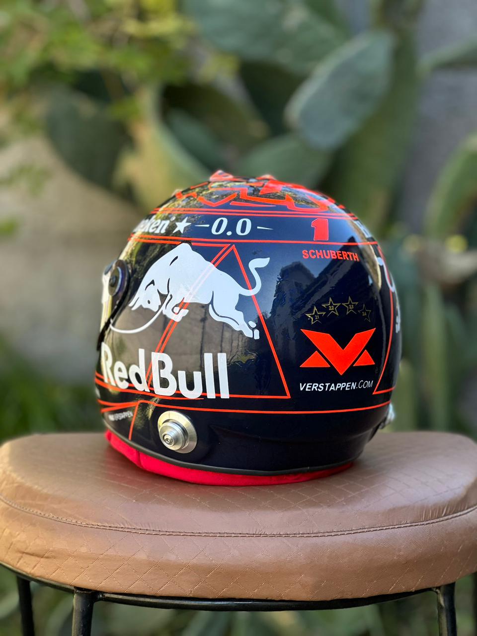 Max Verstappen Red Bull Racing F1 Helmet Replica – Dark Edition