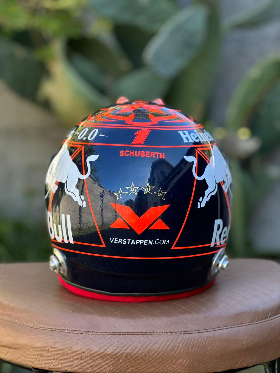 Max Verstappen Red Bull Racing F1 Helmet Replica – Dark Edition