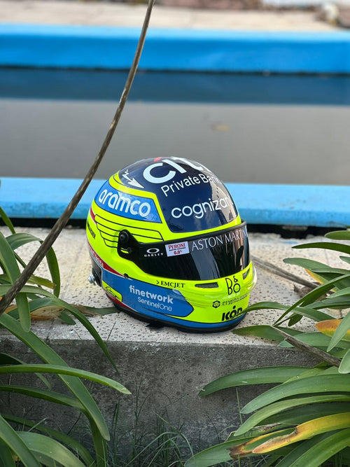 Aston Martin Formula 1 Helmet Replica – Fernando Alonso Inspired Edition