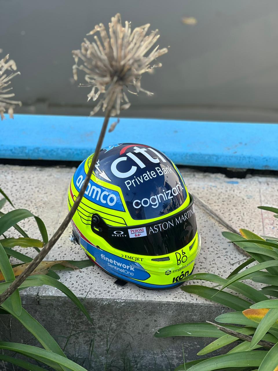 Aston Martin Formula 1 Helmet Replica – Fernando Alonso Inspired Edition