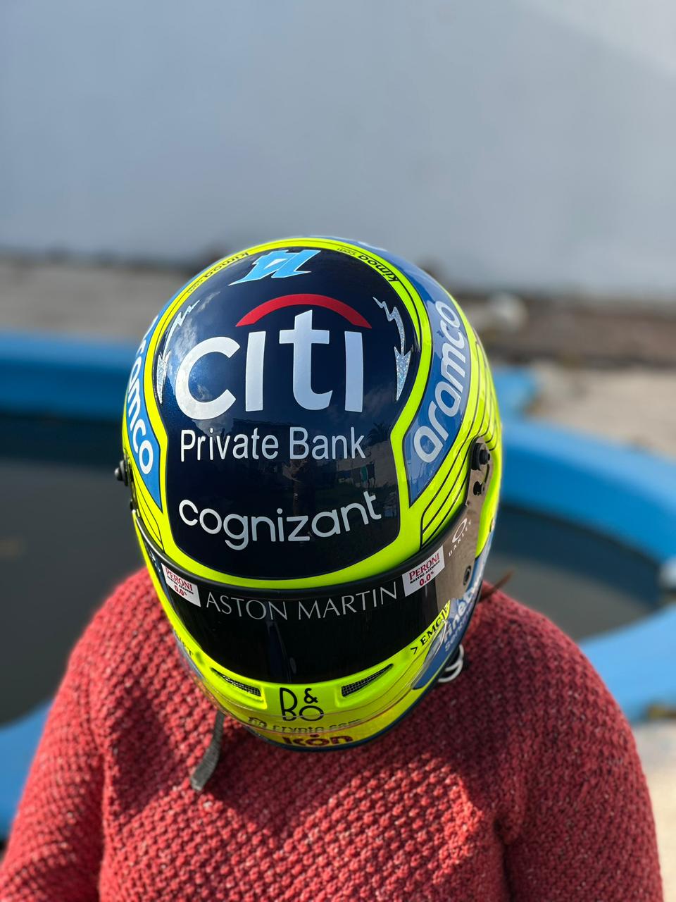 Aston Martin Formula 1 Helmet Replica – Fernando Alonso Inspired Edition