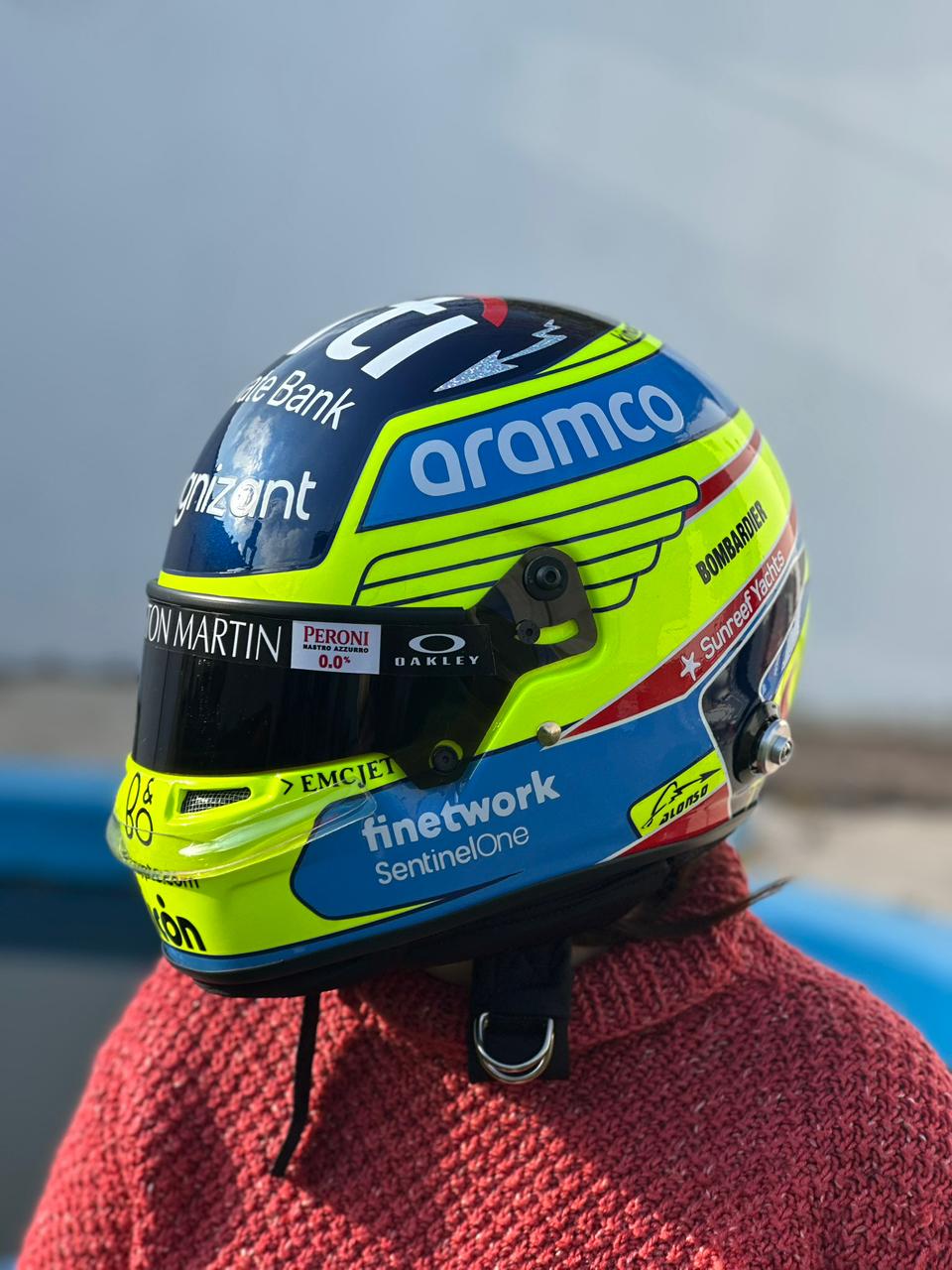 Aston Martin Formula 1 Helmet Replica – Fernando Alonso Inspired Edition