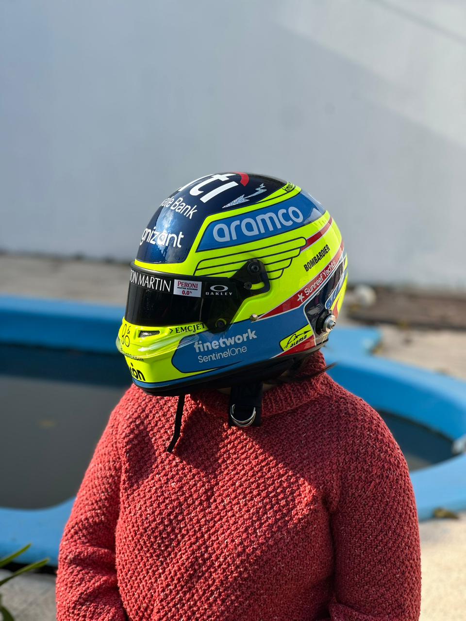 Aston Martin Formula 1 Helmet Replica – Fernando Alonso Inspired Edition