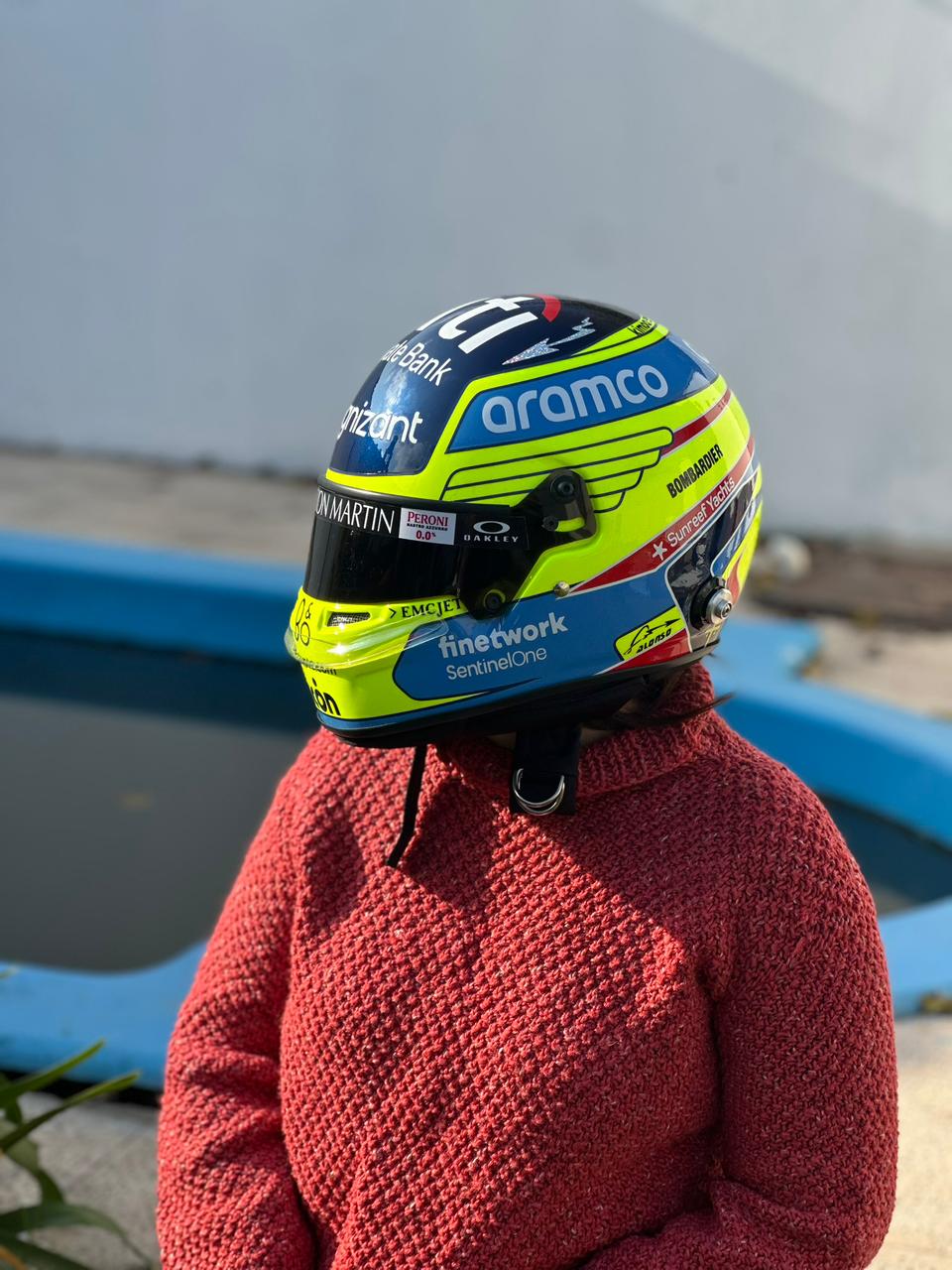 Aston Martin Formula 1 Helmet Replica – Fernando Alonso Inspired Edition