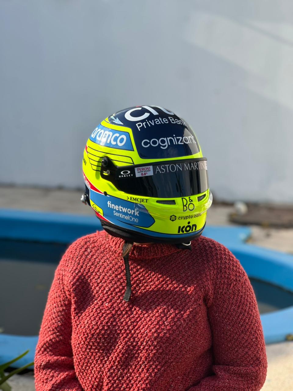 Aston Martin Formula 1 Helmet Replica – Fernando Alonso Inspired Edition