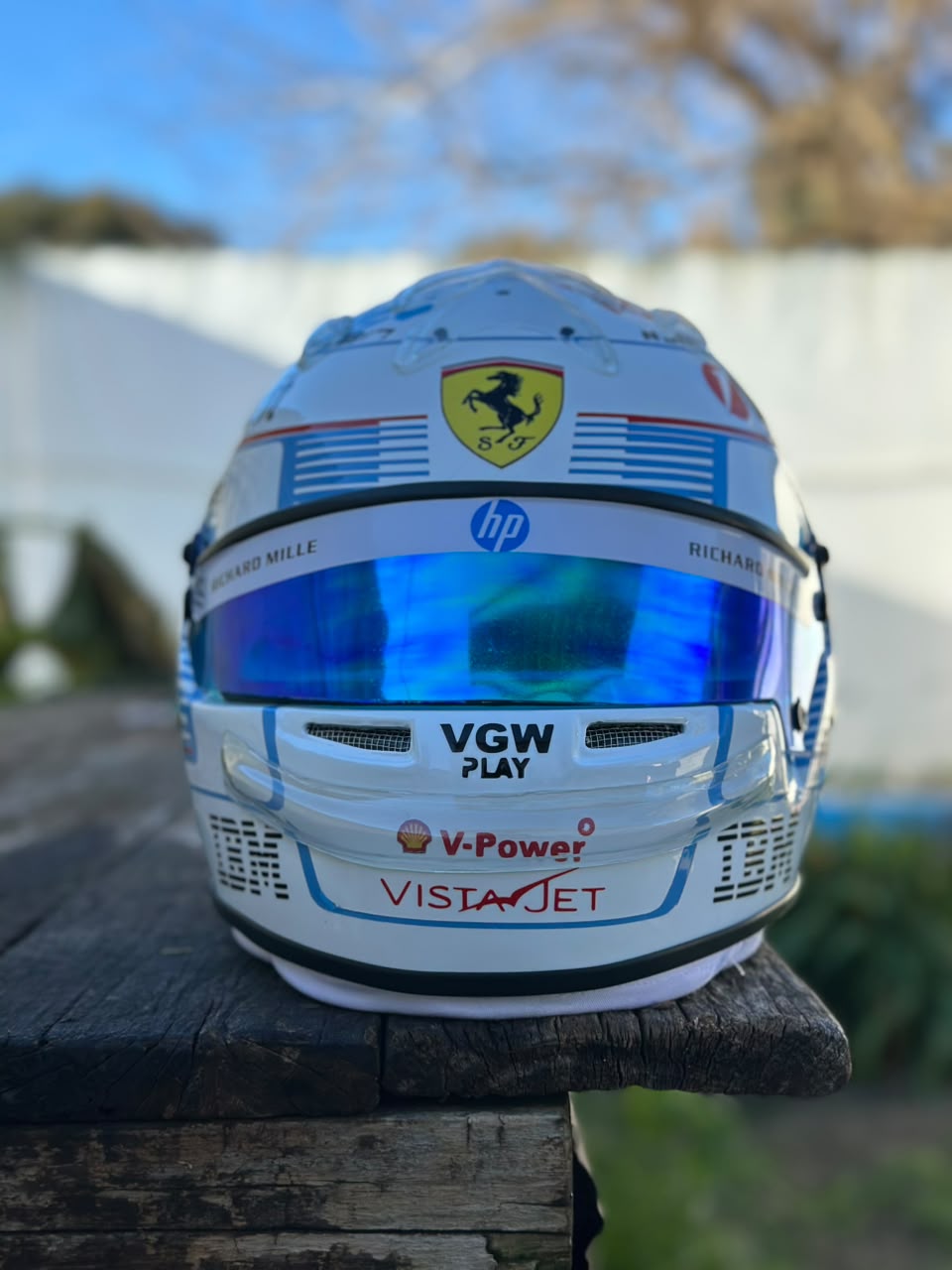 🏎️ Charles Leclerc 2025 Ferrari F1 Helmet – Full Scale (1:1) Handmade Display Replica