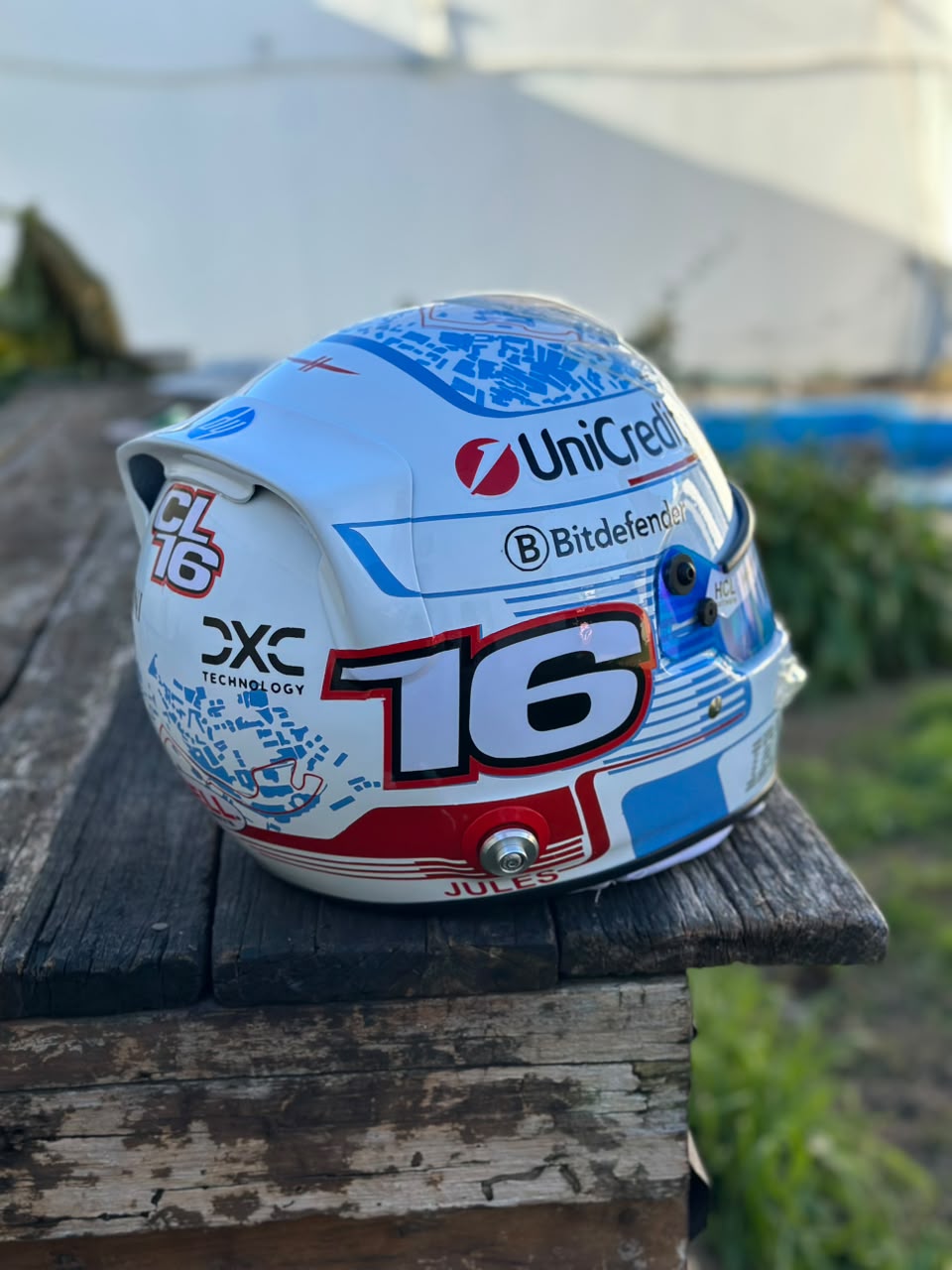 🏎️ Charles Leclerc 2025 Ferrari F1 Helmet – Full Scale (1:1) Handmade Display Replica