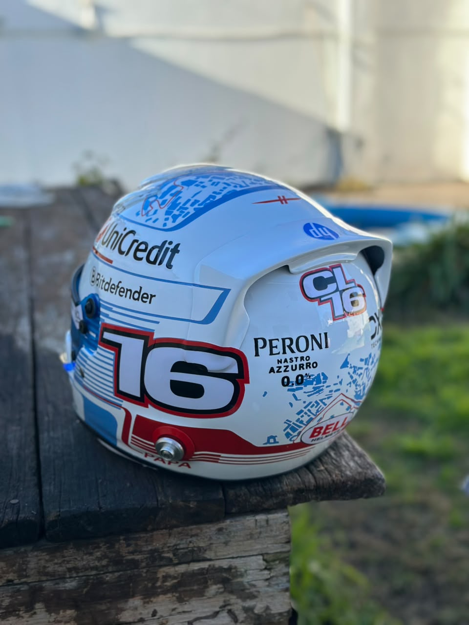 🏎️ Charles Leclerc 2025 Ferrari F1 Helmet – Full Scale (1:1) Handmade Display Replica