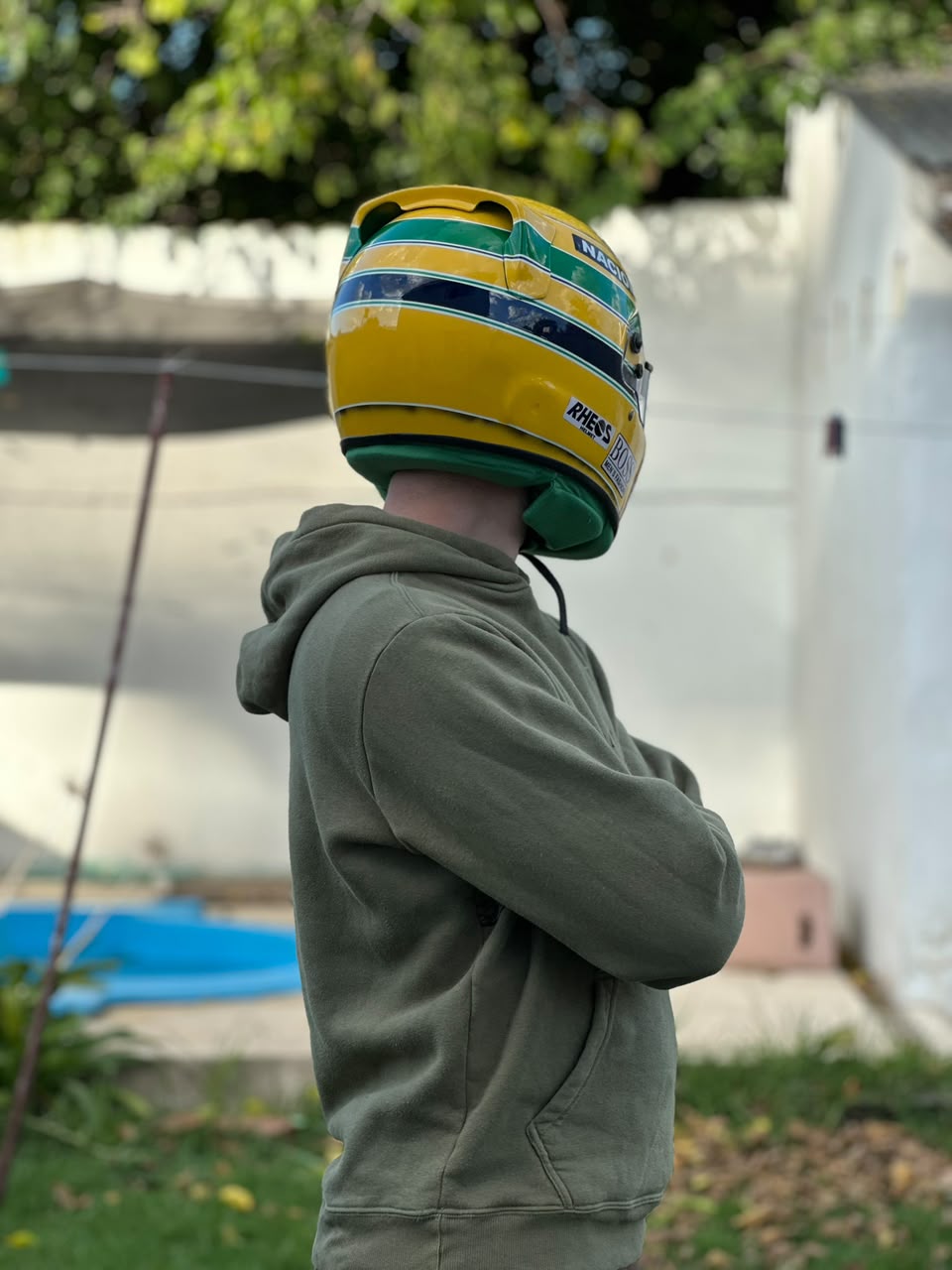Ayrton Senna Honda Replica Helmet – Handcrafted Formula 1 Collectible