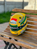 Ayrton Senna Honda Replica Helmet – Handcrafted Formula 1 Collectible