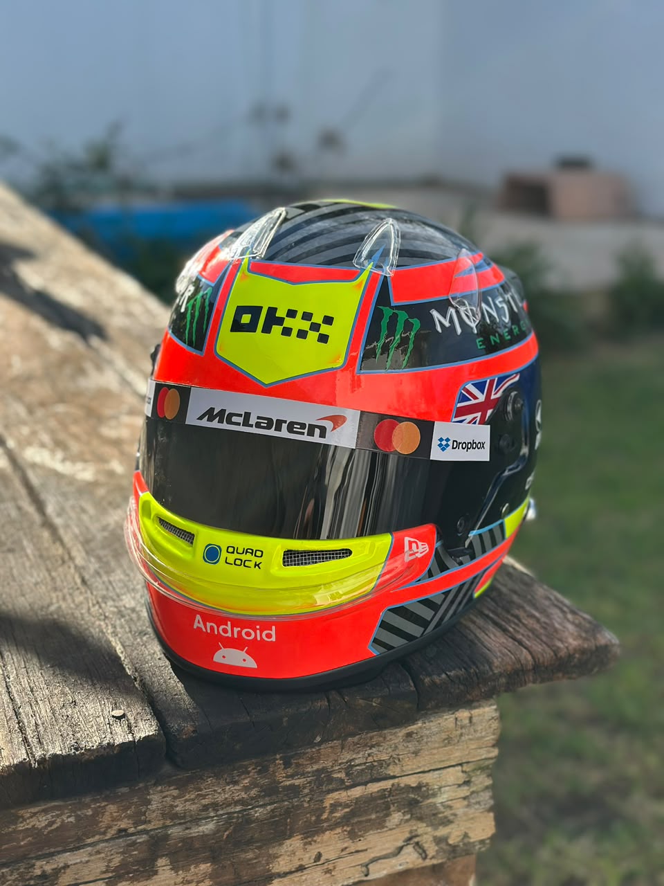 Oscar Piastri 2025 F1 Helmet Replica | 1:1 Decorative Display Helmet