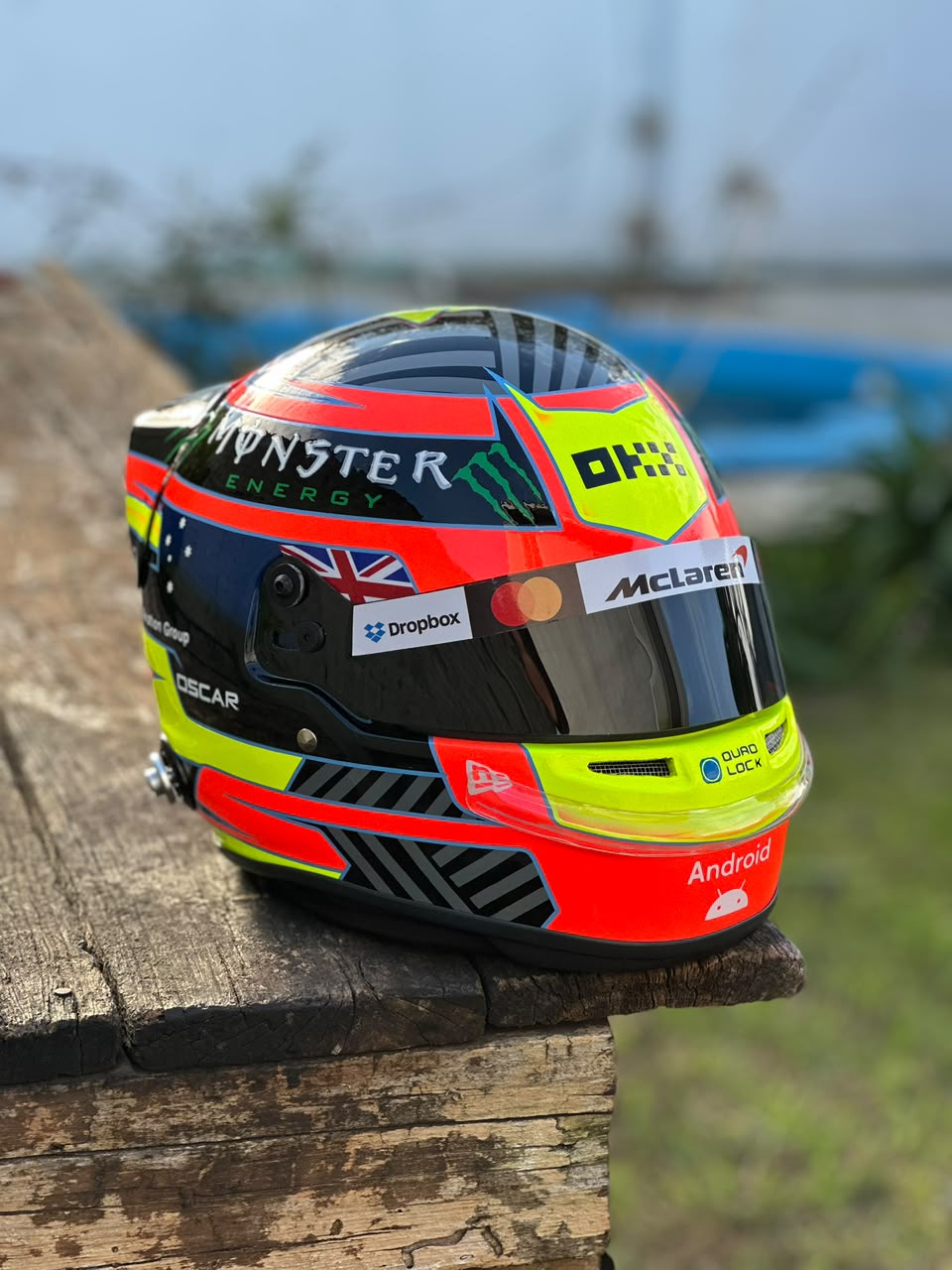 Oscar Piastri 2025 F1 Helmet Replica | 1:1 Decorative Display Helmet