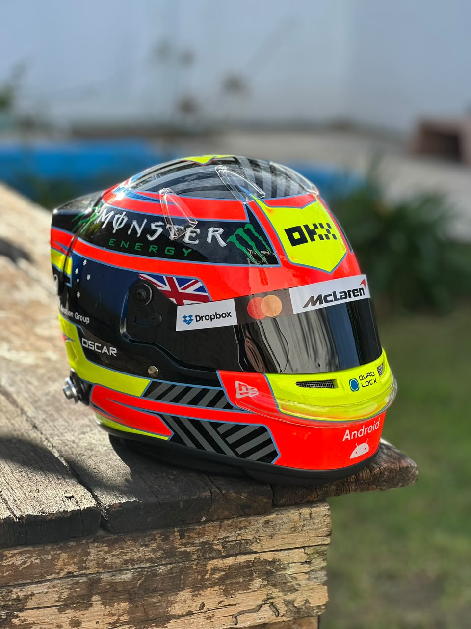 Oscar Piastri 2025 F1 Helmet Replica | 1:1 Decorative Display Helmet