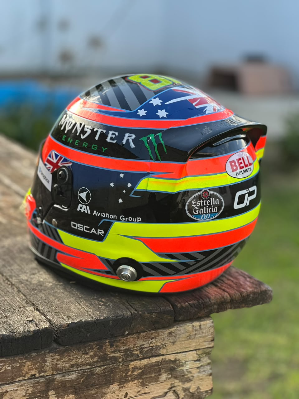 Oscar Piastri 2025 F1 Helmet Replica | 1:1 Decorative Display Helmet