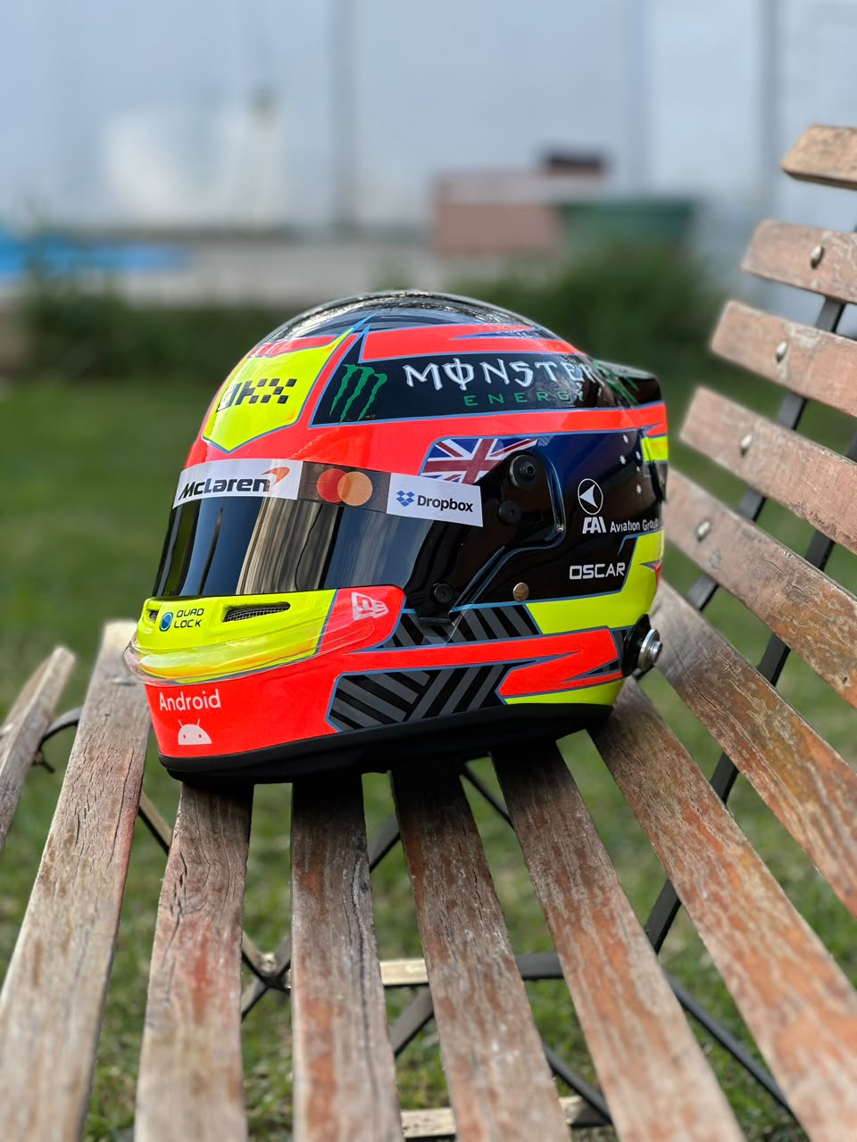 Oscar Piastri 2025 F1 Helmet Replica | 1:1 Decorative Display Helmet