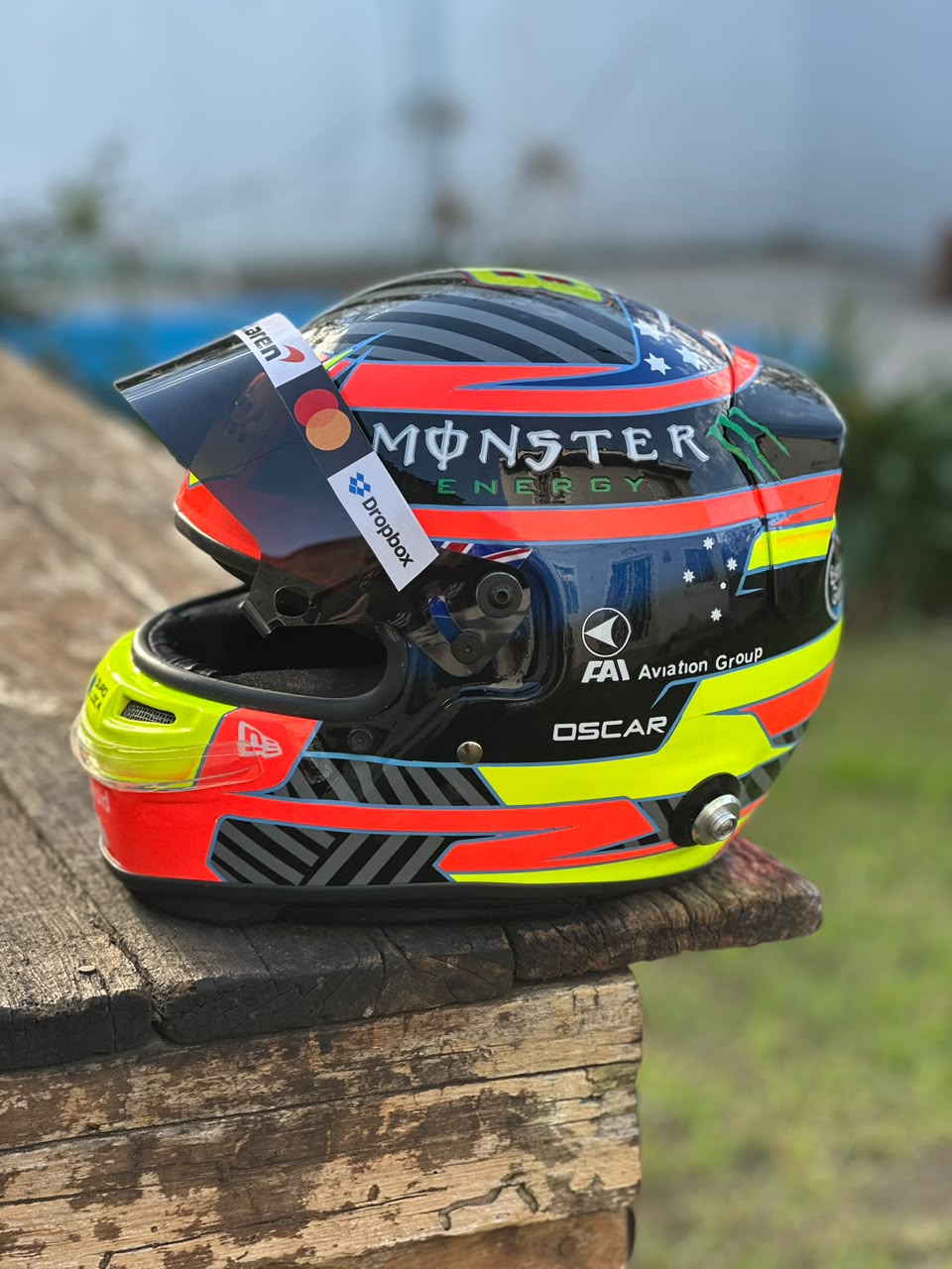 Oscar Piastri 2025 F1 Helmet Replica | 1:1 Decorative Display Helmet