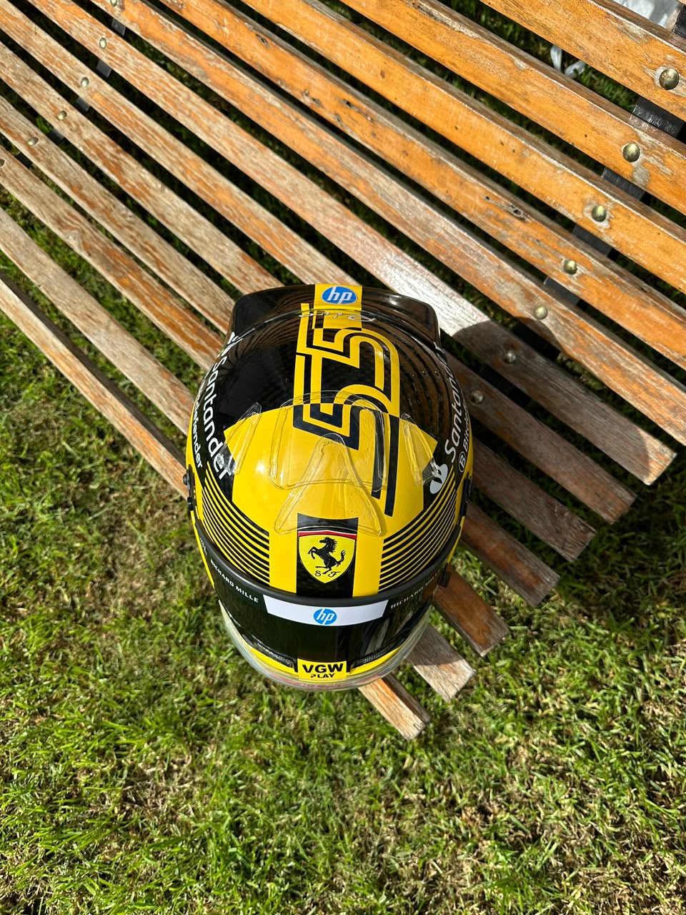 Carlos Sainz 2024 Ferrari F1 Helmet Replica 1:1 – Decorative Display Helmet