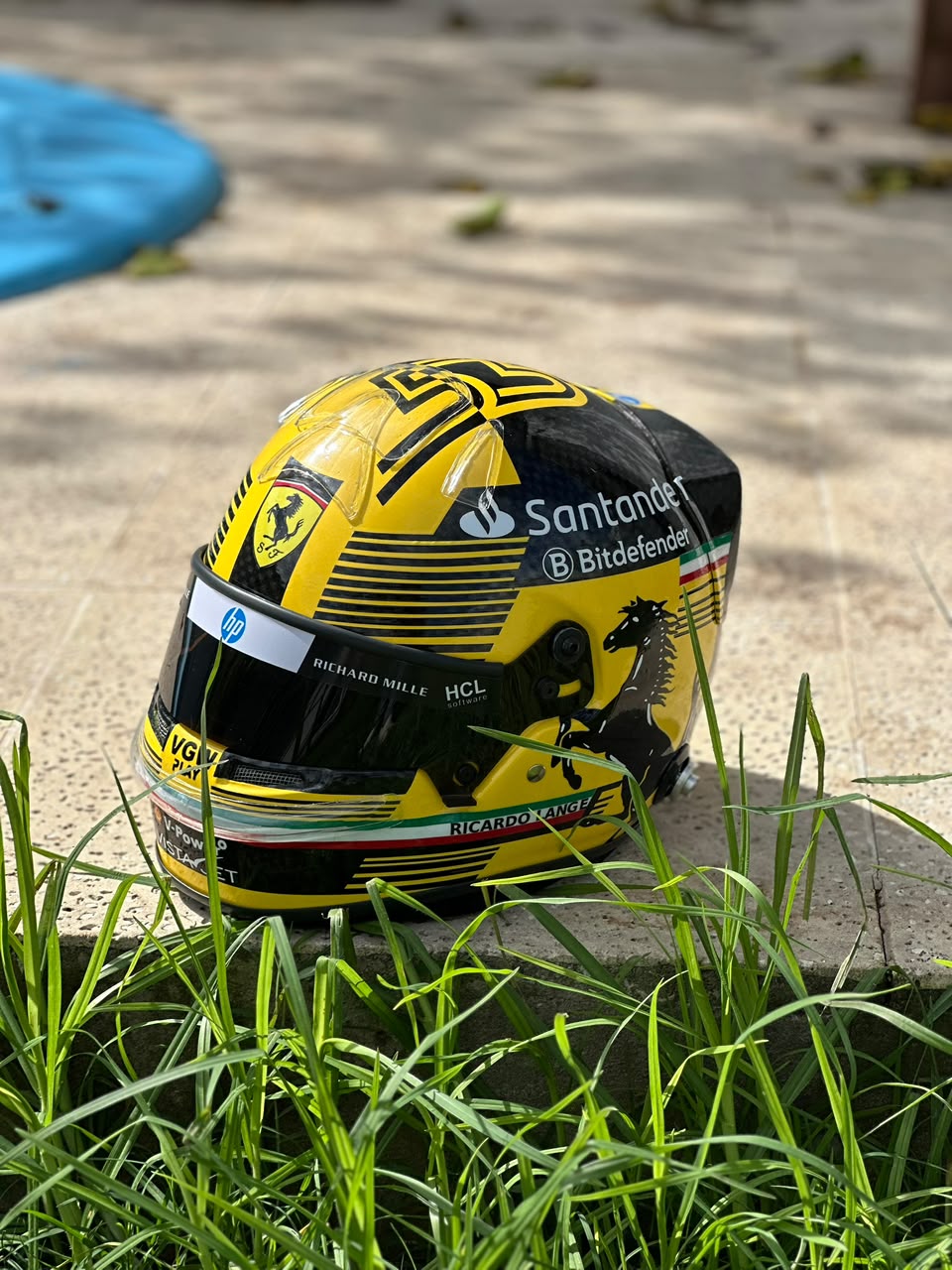 Carlos Sainz 2024 Ferrari F1 Helmet Replica 1:1 – Decorative Display Helmet