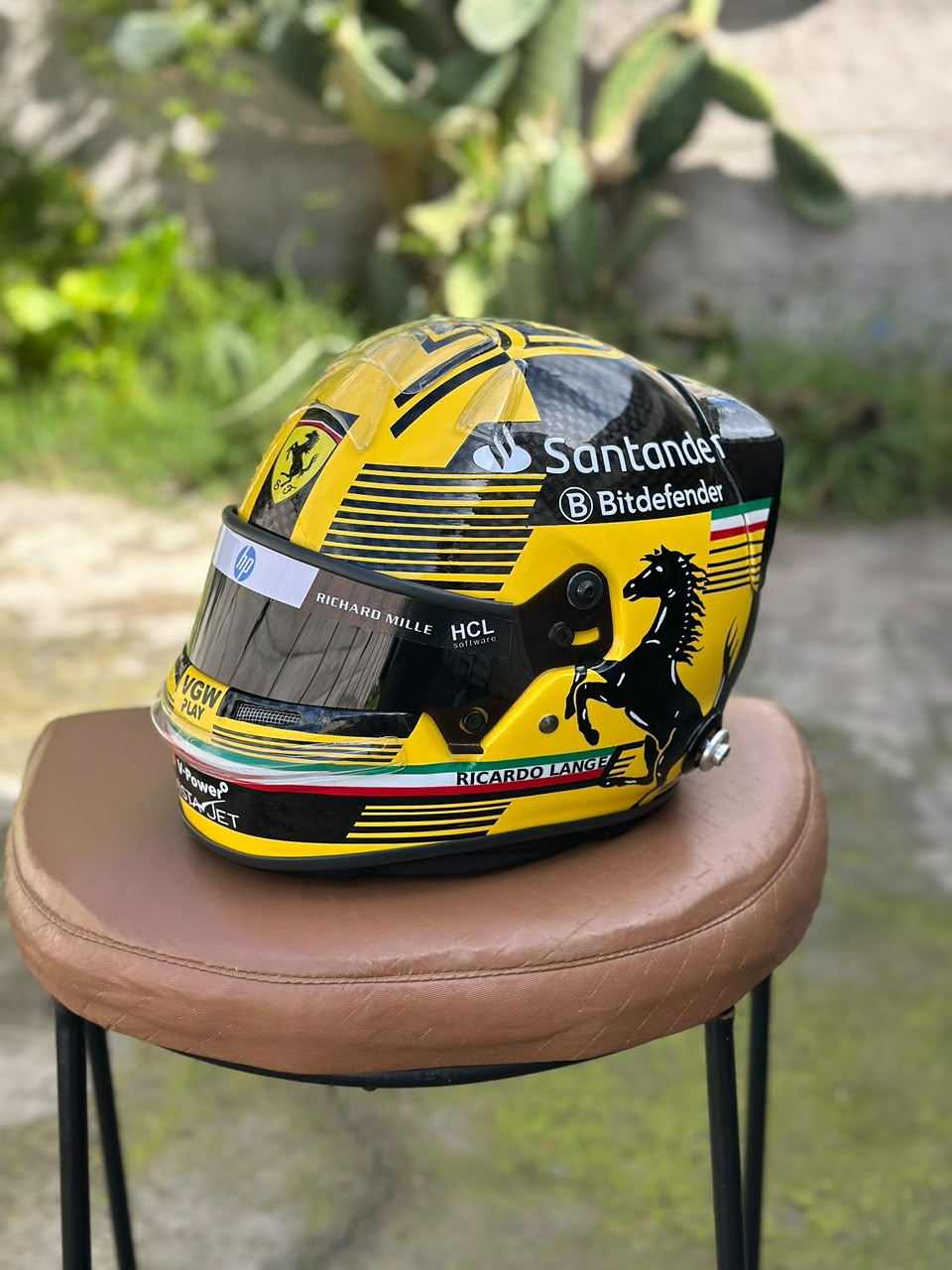 Carlos Sainz 2024 Ferrari F1 Helmet Replica 1:1 – Decorative Display Helmet