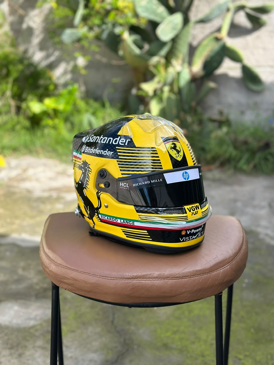 Carlos Sainz 2024 Ferrari F1 Helmet Replica 1:1 – Decorative Display Helmet