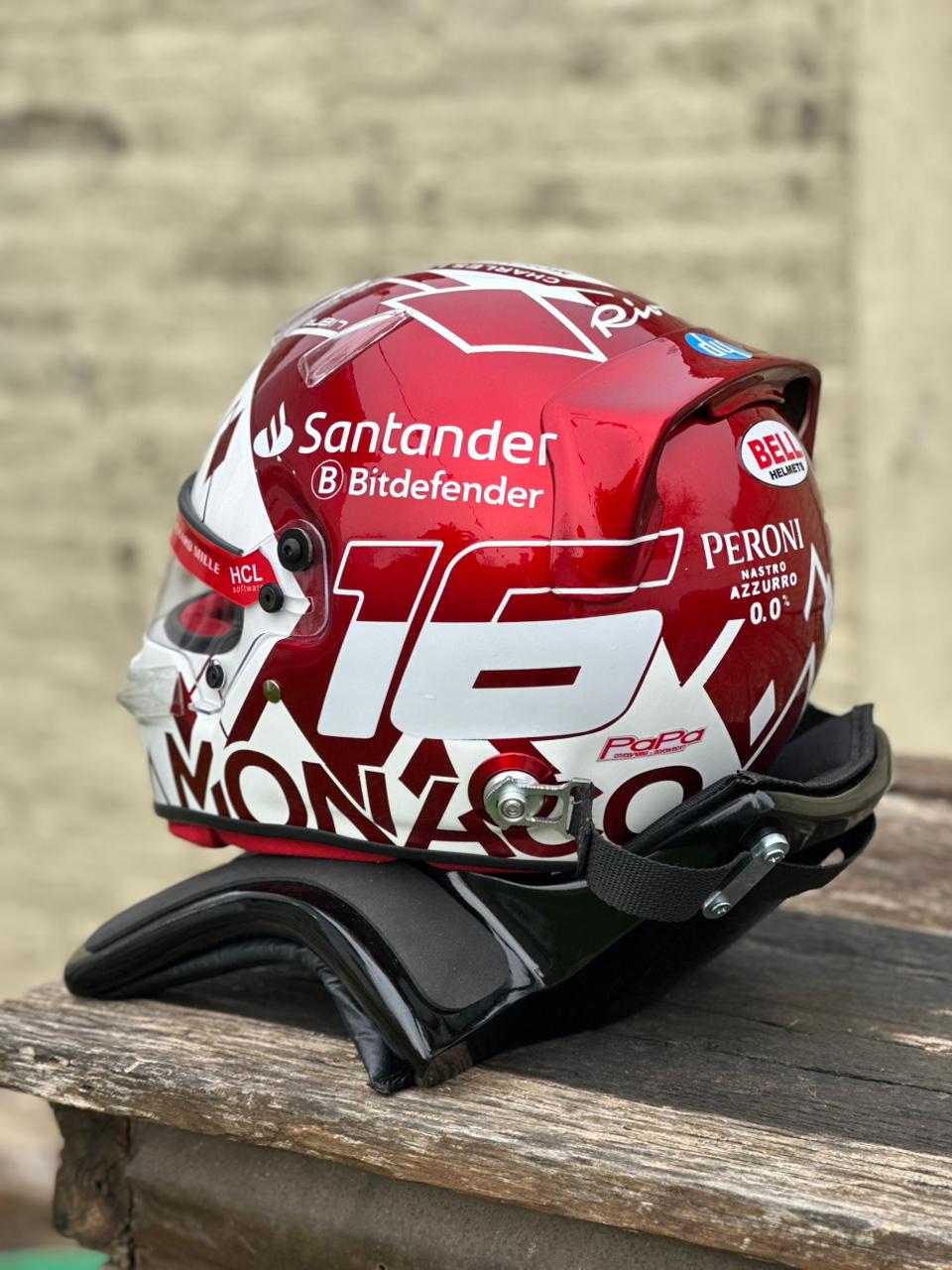 Charles Leclerc Monaco GP 2024 Ferrari F1 Helmet – 1:1 Replica